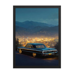 Framed photo paper poster