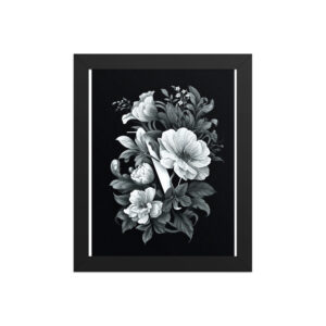 Framed photo paper poster