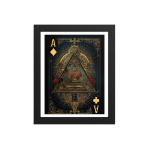 Framed photo paper poster